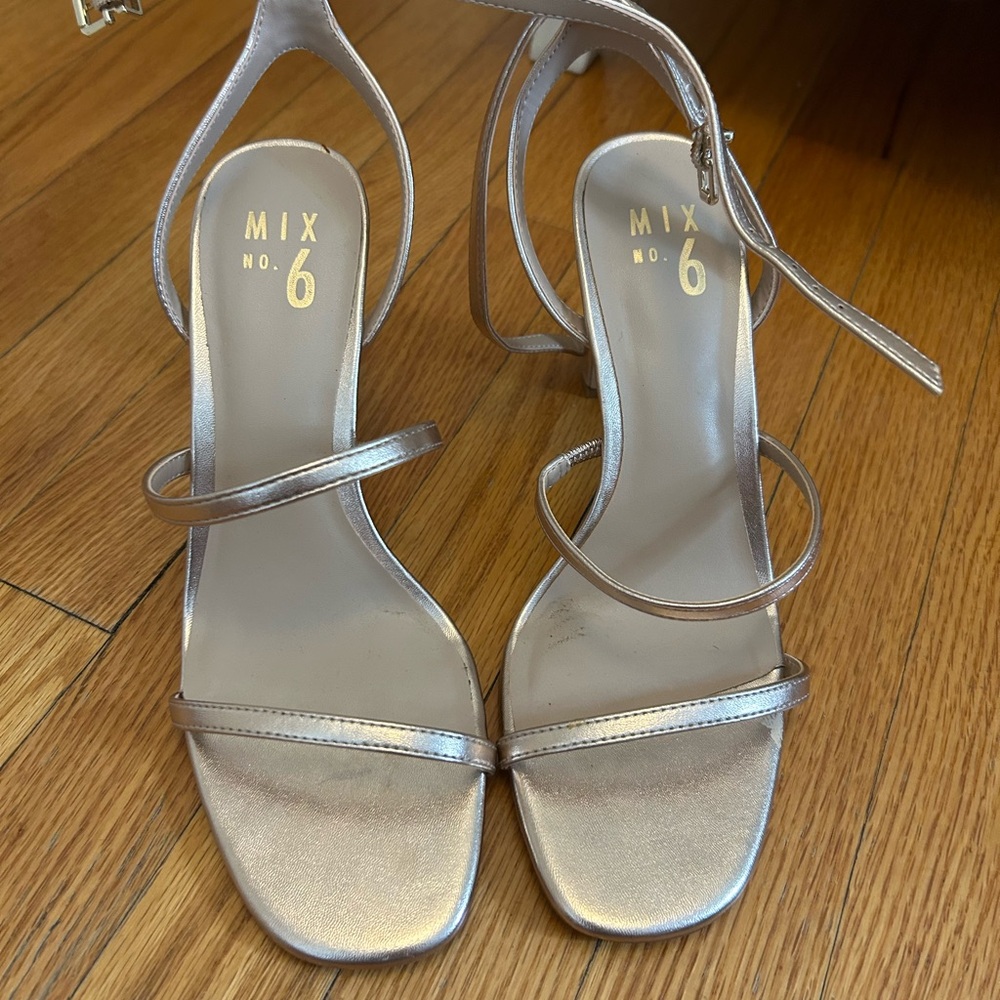 rose gold 4in heels